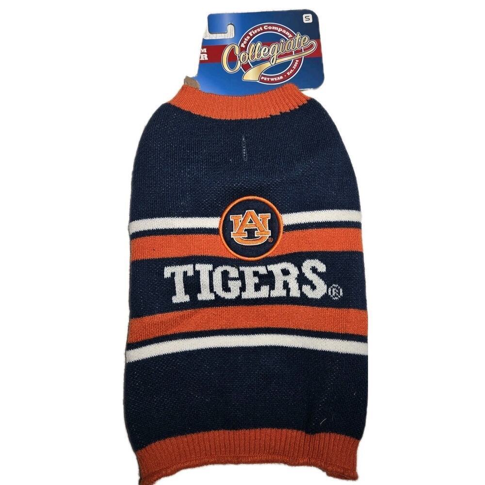 Pets First NCAA Auburn University Tigers Sweater Dogs Warm Cozy Sweater SMALL